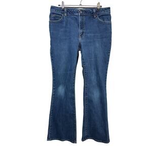 Gap Flare Stretch Jeans Womens 12 Regular Blue Mid Rise Medium Wash Y2K Denim